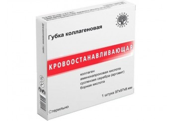 Губка гемостатическая коллагеновая / Пластина кровоостанавливающая