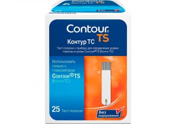 Тест-полоски к глюкометру Контур ТС / Contour TS