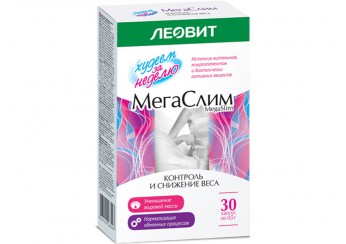Леовит Худеем за неделю Мегаслим витаминно-минеральный комплекс Контроль и снижение веса