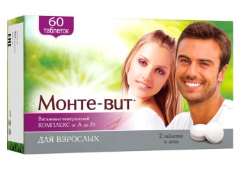 Монте-вит Витаминно минеральный комплекс А-Zn