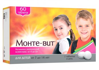 Монте-вит Витаминно минеральный комплекс А-Zn