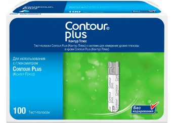 Тест-полоски к глюкометру Контур Плюс / Contour Plus