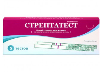 Тест-полоски на стрептококк В-гемолитический группы А / Стрептатест