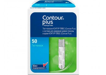 Тест-полоски к глюкометру Контур Плюс / Contour Plus