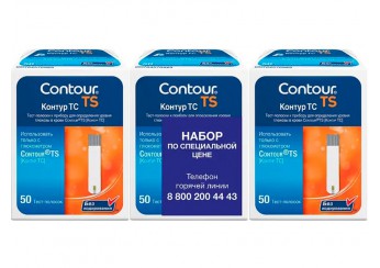 Тест-полоски к глюкометру Контур ТС / Contour TS