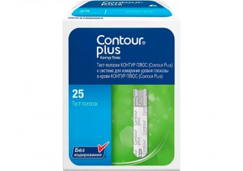 Тест-полоски к глюкометру Контур Плюс / Contour Plus
