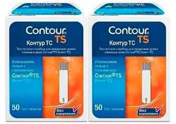 Тест-полоски к глюкометру Контур ТС / Contour TS