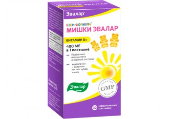 Бэби Формула Мишки Витамин Д3 Эвалар