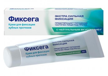 Фиксега Крем для фиксации зубных протезов