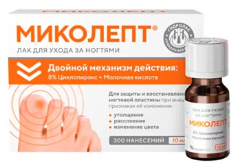 Миколепт лак для ногтей противогрибковый