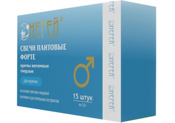 Пантовые свечи Нерей форте для мужчин